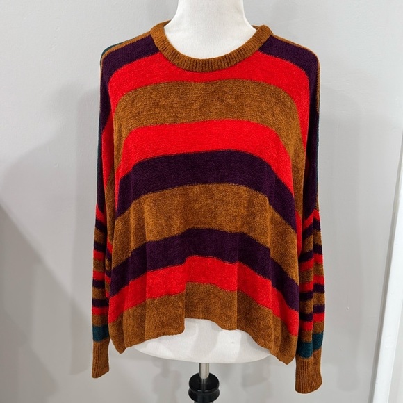 Free people all about you striped soft pullover sweater - Picture 4 of 9